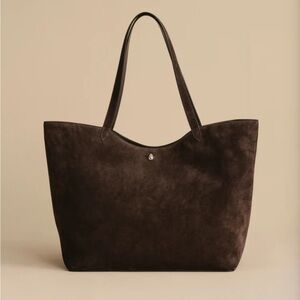 Jenni Kayne Dark Brown Suede Tote Bag